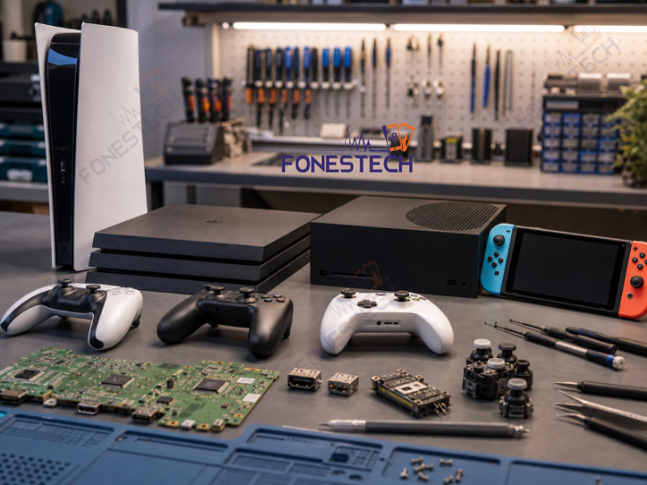 Games Console Repair Stafford including PS5, PS4, Xbox and Nintendo Switch repair at Fonestech